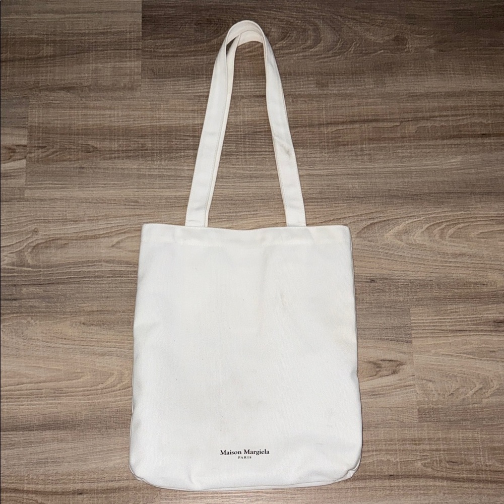 🤍 💯 Maison Martin Margiela Off-White Canvas Tote 🤍
